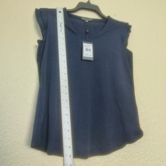 Adrianna Papell WOMENS Printed Sleeveless Collared Top, Size S - Picture 5 of 10